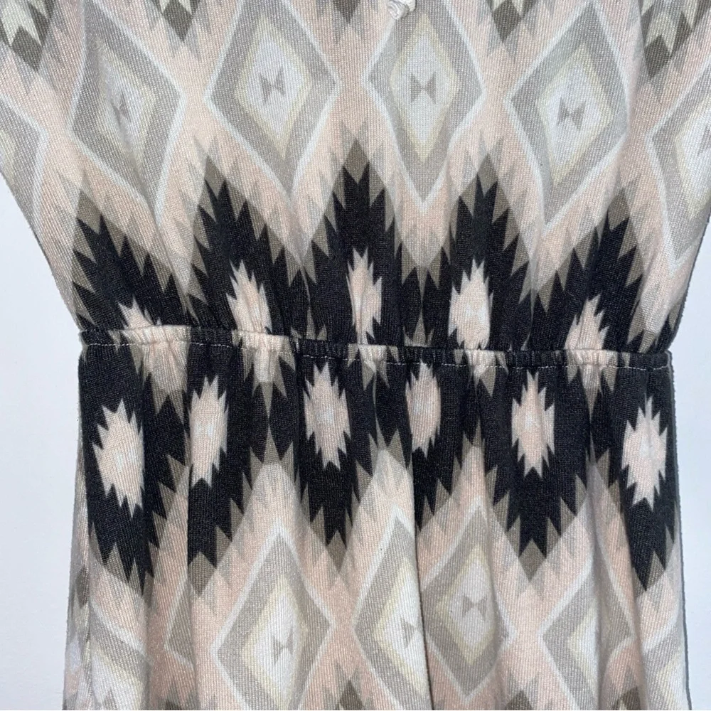 Charlotte Russe Sz S Zigzag Pattern Midi Dress‎ - Black and Cream - Picture 5 of 5